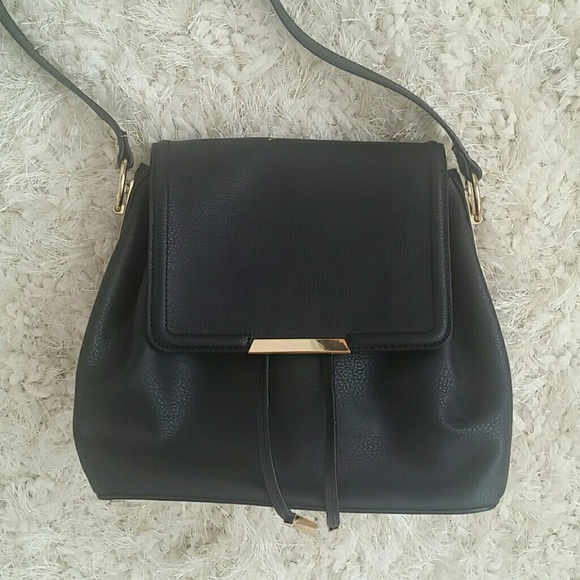 Aldo Handbags - New ALDO Crossbody Bucket Black & Gold Bag